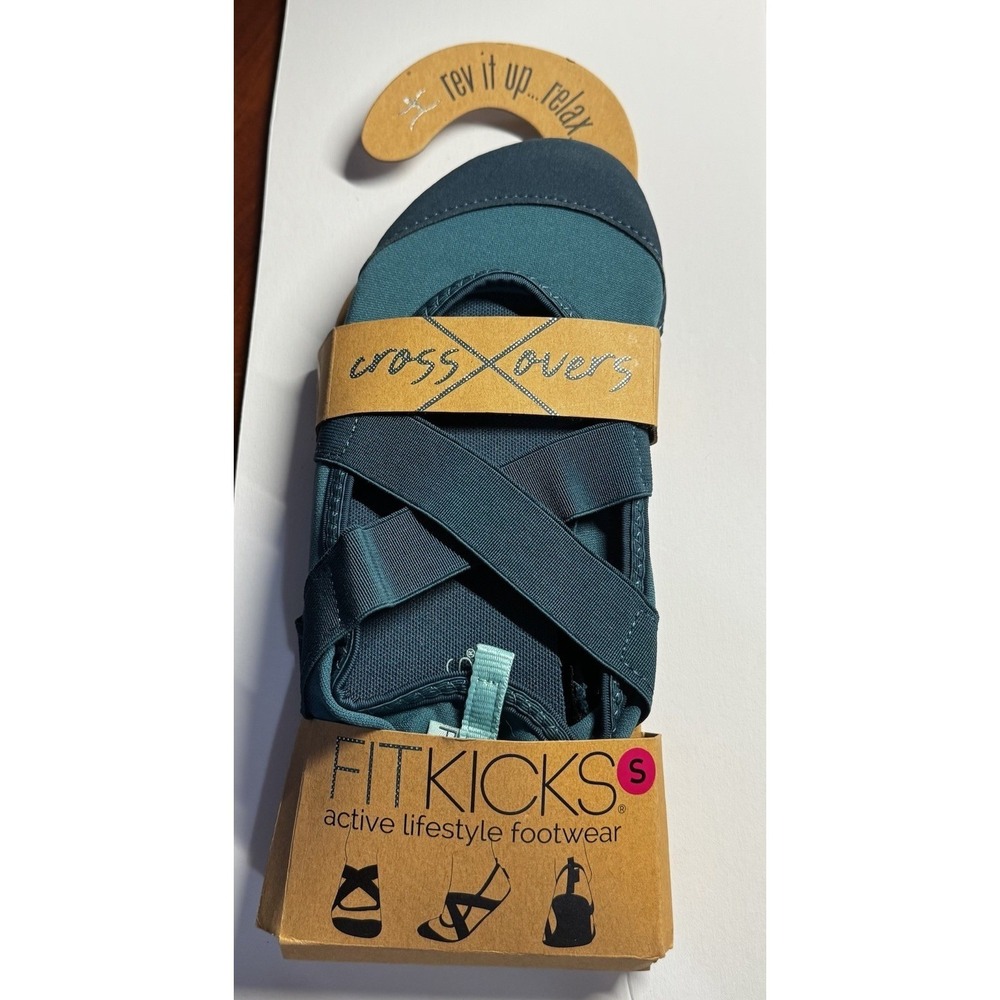 Fitkicks Crossovers Teal Blue Active Lifestyle Shoes Women Size S 5.5-6.5 NEW